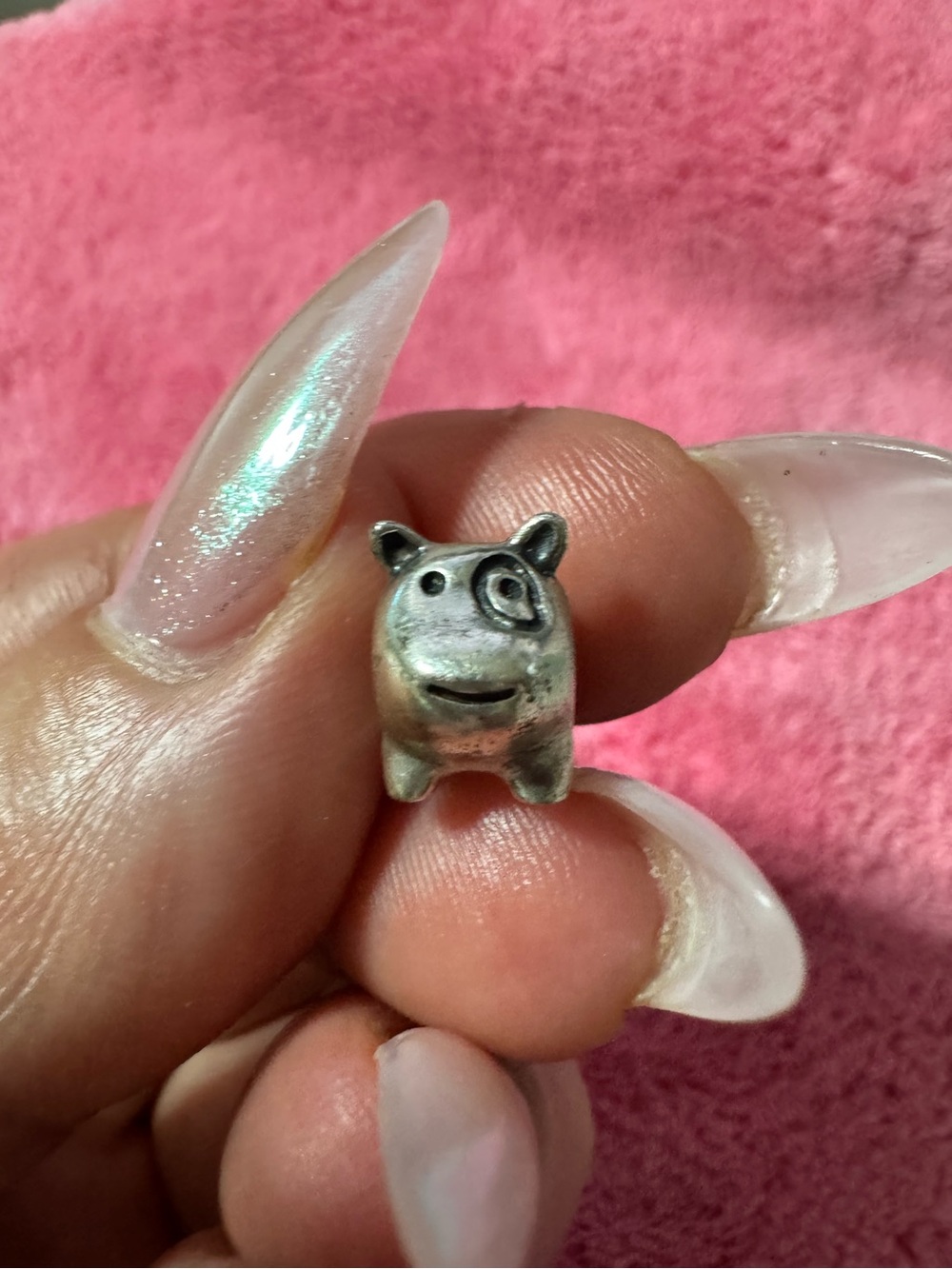 Retired Pandora Silver dog charm